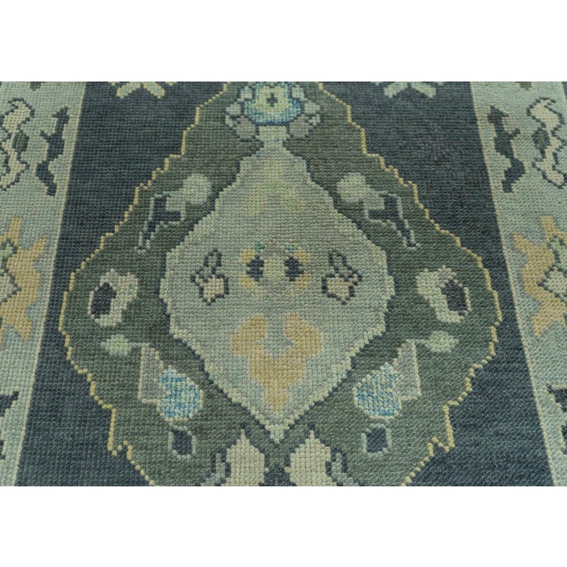 Turkish Turkish Oushak Rug 3' x 8'10" #19195 For Sale - Image 3 of 8