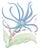 "Seaweed Fantasy Series" Contemporary Coastal Coral Reef Acrylic Paintings by Allison Cosmos - Set of 9 For Sale - Image 10 of 11