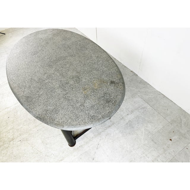 1970s Oval Dining Table in the manner of Jan Vlug, 1970s For Sale - Image 5 of 11