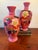 Large, Hand Painted, Pair of Bristol Glass Vases, Late 1800s For Sale In Panama City, FL - Image 6 of 8