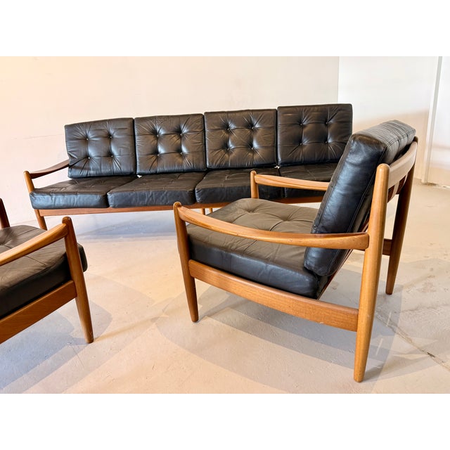 Vintage Danish Living Room Set, 1970s, Set of 3 For Sale - Image 6 of 13