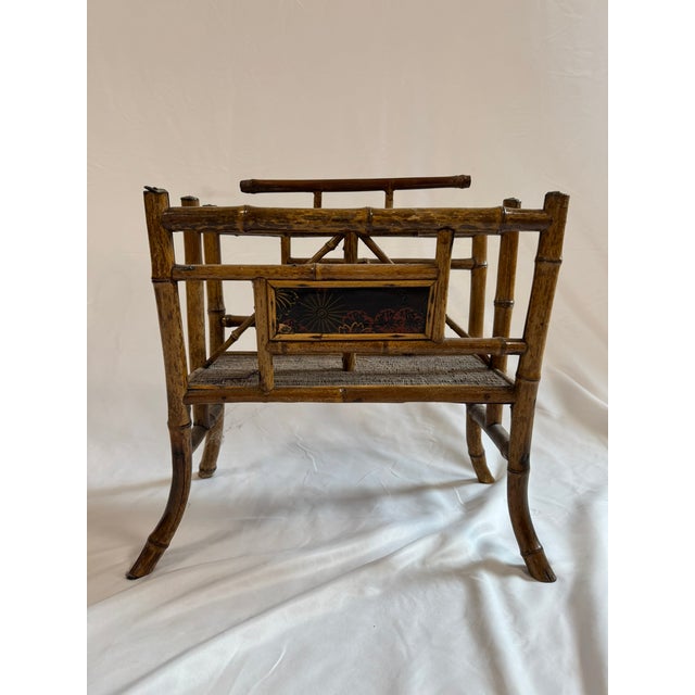 Rare and highly collectable Aesthetic Movement Chinese hand carved bamboo newspaper magazine rack circa 1870 This...