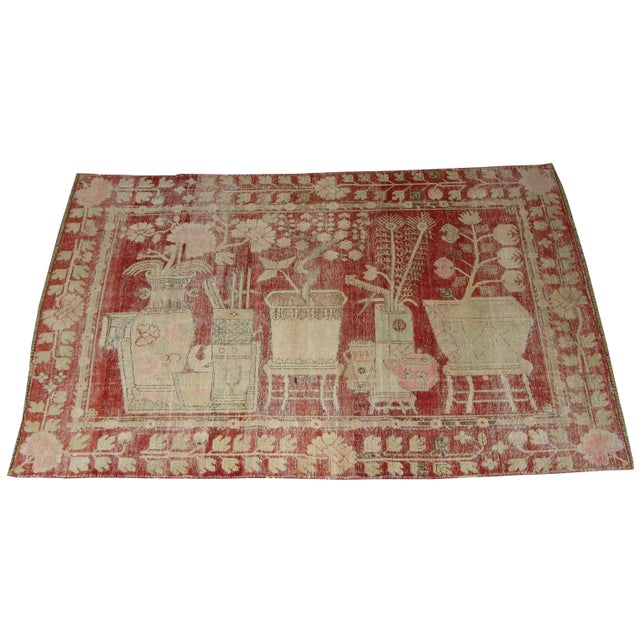 19th Century 19th Century Authentic Oriental Style Samarkand Rug For Sale - Image 5 of 5