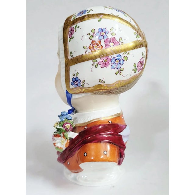 19th C German Prince Louis Charles De Bourbon Dresden Porcelain Bust by Carl Thieme For Sale In New York - Image 6 of 14