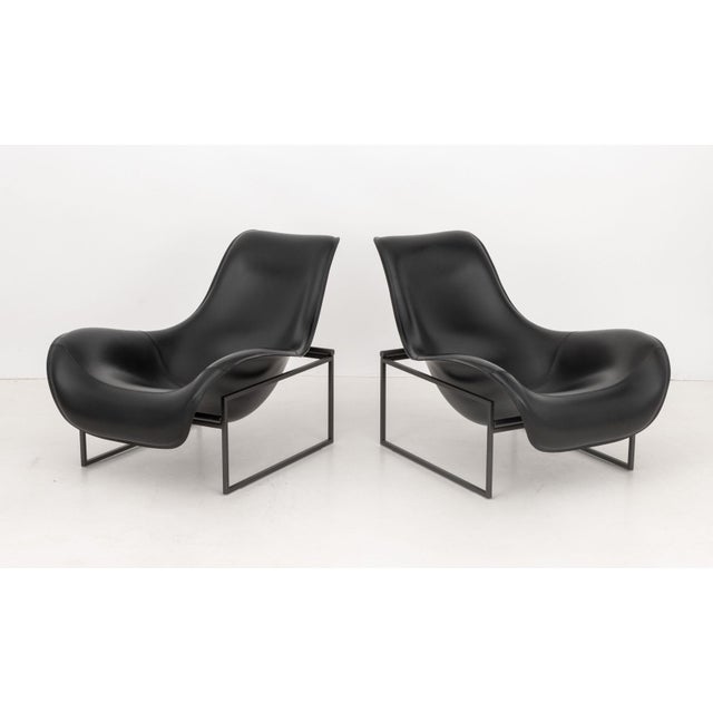 Antonio Citterio B&b Italia "Mart" Armchairs, Pair For Sale - Image 10 of 14