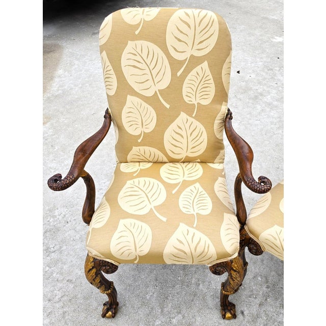 Karges Style George II Irish Georgian Revival Eagle Head Dining Chairs Set of 6 For Sale - Image 14 of 16