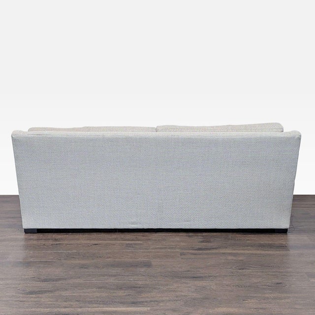 2010s Crate and Barrel 3-Seat Modern Sofa in Light Herringbone Fabric For Sale - Image 5 of 7