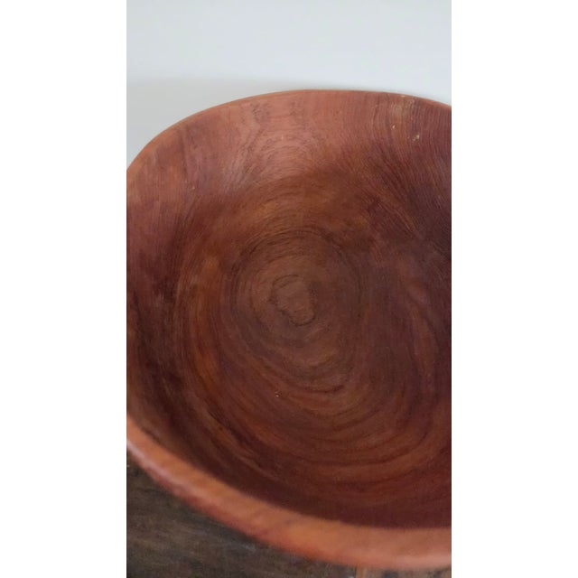 Brown Mid 20th Century Danish Modern Sculptural Teak Caesar Salad Bowl Set, 5 Pieces For Sale - Image 8 of 15