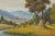 Impressionist Mid Century Danube Valley Harvest Landscape by Weber For Sale - Image 3 of 6