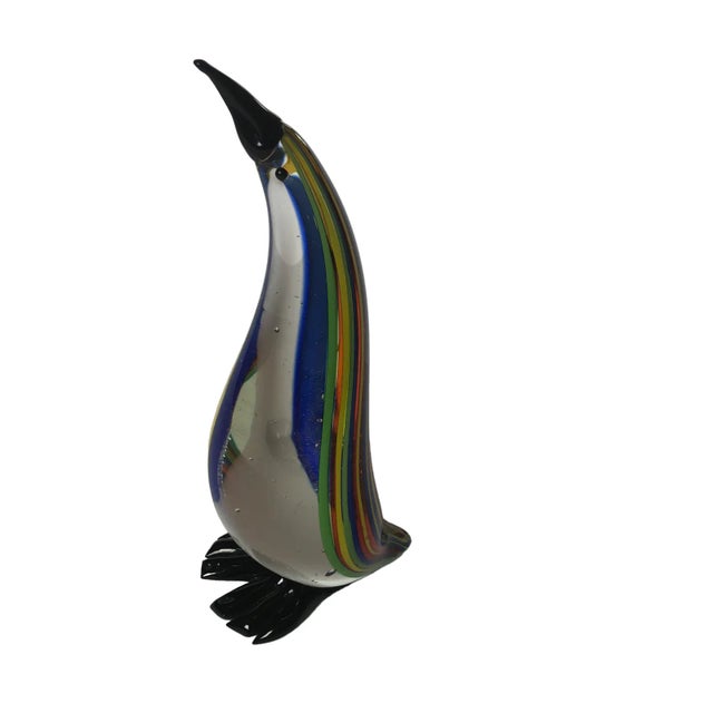 Mid-Century Murano Style Art Glass Penguin Figurine For Sale - Image 9 of 10