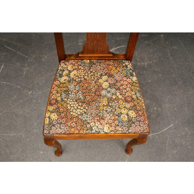 20th Century Art Nouveau Chairs in Oak, Set of 4 For Sale - Image 16 of 18