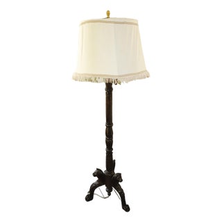 Vintage Floor Lamp with Lion Motif, 1920s For Sale