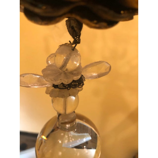 Vintage Traditional 12-Light Candle Style Tiered Chandelier W/Crystal & Gilt Metal Accents For Sale In Denver - Image 6 of 13