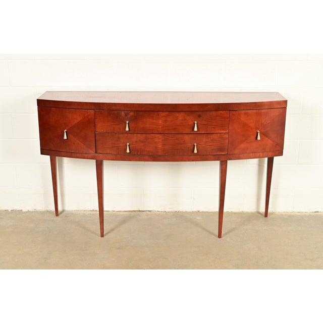 An exceptional modern Regency or Art Deco style sideboard or credenza By Michael Vanderbyl for Baker Furniture,...