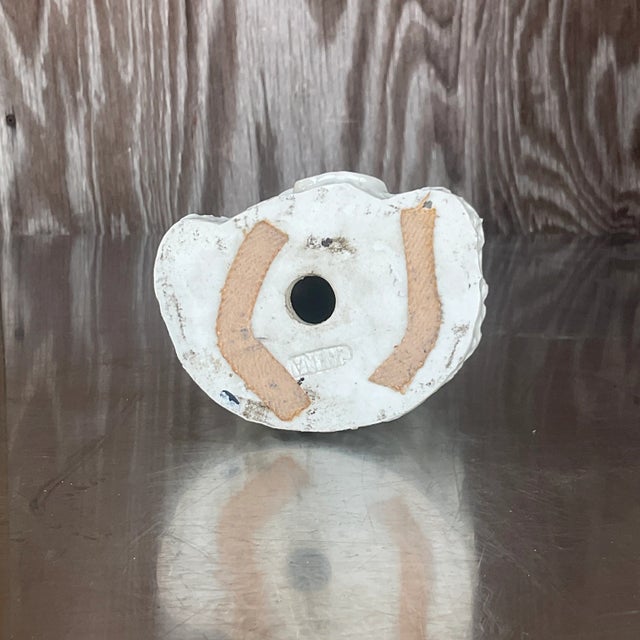 Ceramic Vintage Asian 1920s Blanc De Chine Figure of Lady For Sale - Image 7 of 8