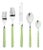 Mepra Fantasia 5-Piece Flatware Set, Lime Green For Sale