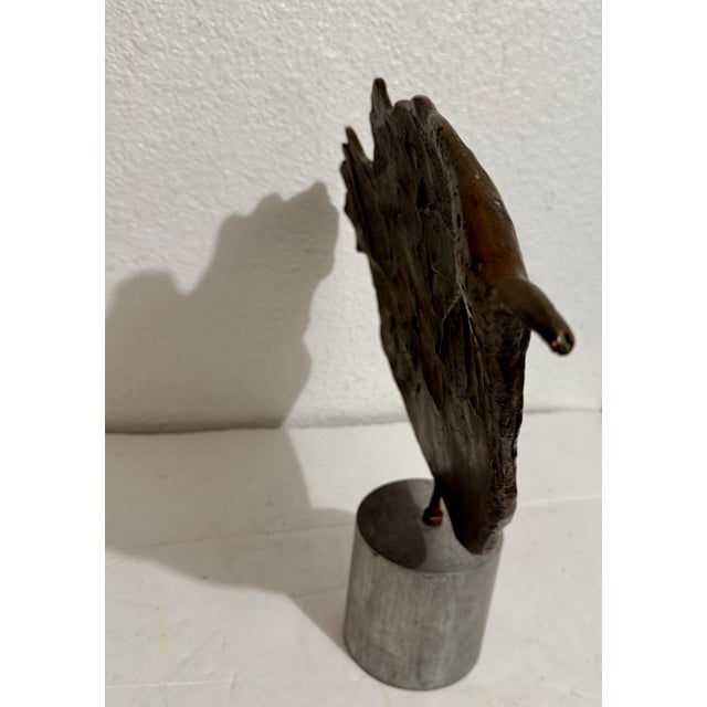 Brown Roberto Estopiñan, Large Latin American Modernist Bronze Abstract Cuban Master Roberto Estopinan For Sale - Image 8 of 8