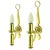 Metal Vintage Neoclassical Sconces, Set of 2 For Sale - Image 7 of 7
