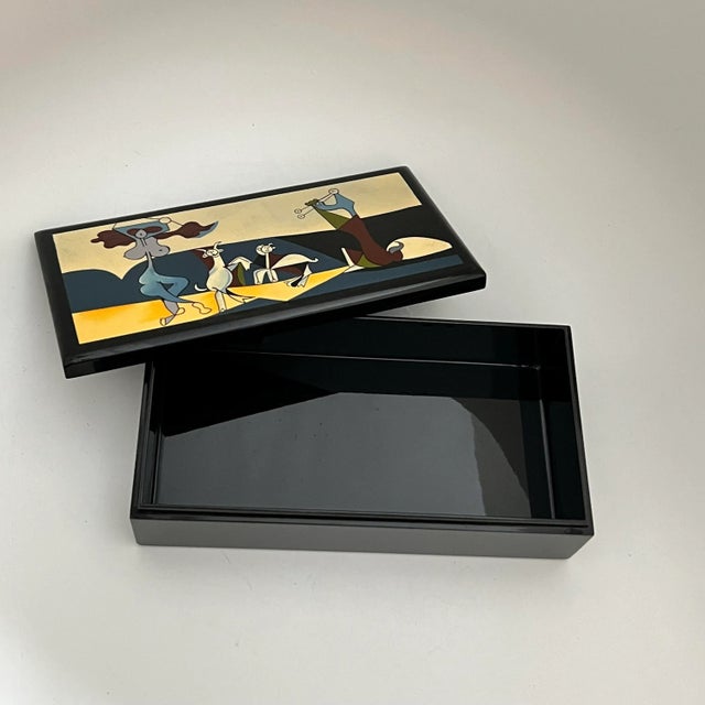 MCM Picasso ‘Joy of Life’ Lacquered Box – Abstract Cubist Design For Sale In Miami - Image 6 of 12