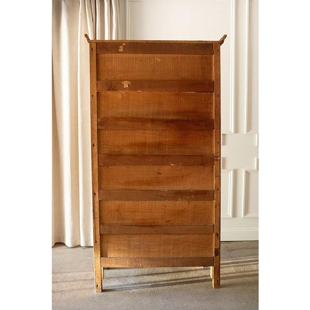 Antique 20th Century American Oak Kitchen Cupboard & Glass Display Hutch For Sale - Image 11 of 18