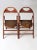 Brown Antique Wooden Folding Chairs Pair For Sale - Image 8 of 13