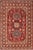 Rustic Super Kazak Red/Blue Wool Rug - 5'3'' X 6'3'' For Sale - Image 9 of 10