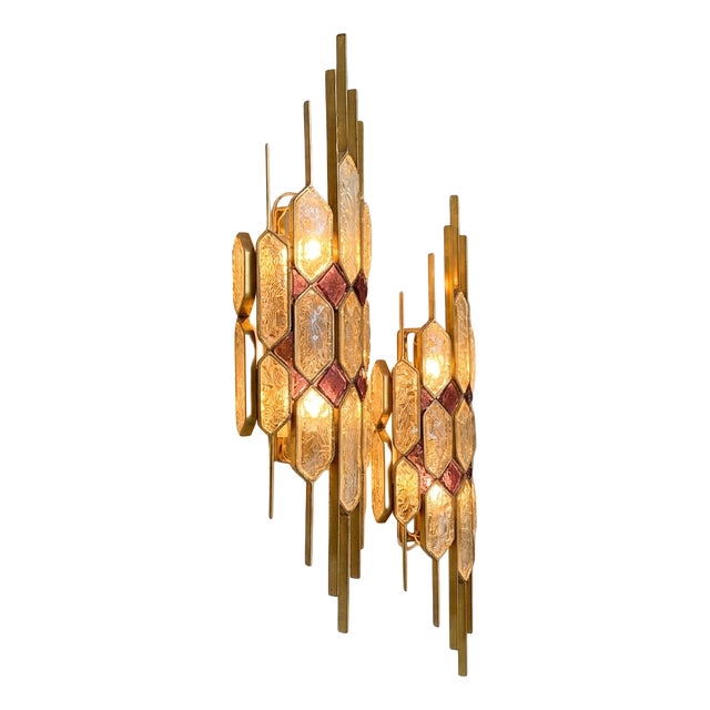Wall Lamps by Albano Poli for Poliarte, 1963, Set of 2 For Sale