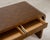 Wood Karl Springer-Style Organic Modern Grasscloth Waterfall Desk For Sale - Image 7 of 18