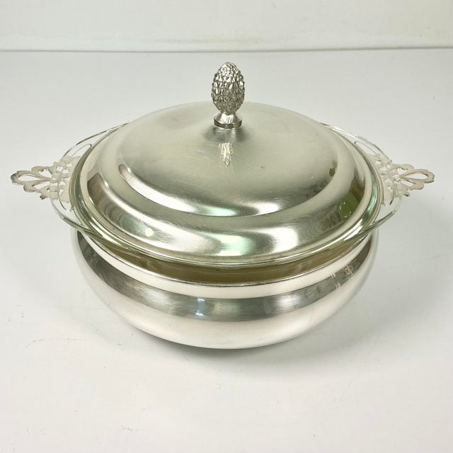 This Mid-Century Silverplated Covered Casserole Serving Dish is a great addition to your dinnerware serving pieces. By...