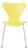 Danish Series 7 Chair Model 3107 in Yellow by Arne Jacobsen for Fritz Hansen, 1990s For Sale