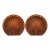 Pair of Early 20th Century Danish Carved Oak Scallop Shell Ornaments For Sale