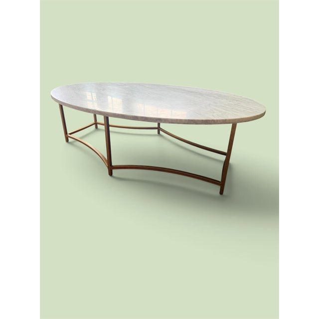 Vintage Marble Coffee Table For Sale - Image 4 of 9