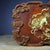1990s Vintage Rosewood Tea Tray With Mother-of-Pearl Lion Inlay For Sale - Image 5 of 8