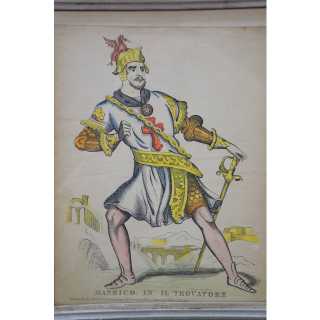 4 Antique J Redington London Shakespeare Theatrical Tinsel Etching Prints 13" For Sale - Image 10 of 14