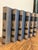 Large Vintage Cream & Blue Encyclopedia Hardcover Stack - Set of 6 - Royal Octavo Format - Modern Minimalist / Japandi Vignette For Sale - Image 9 of 9