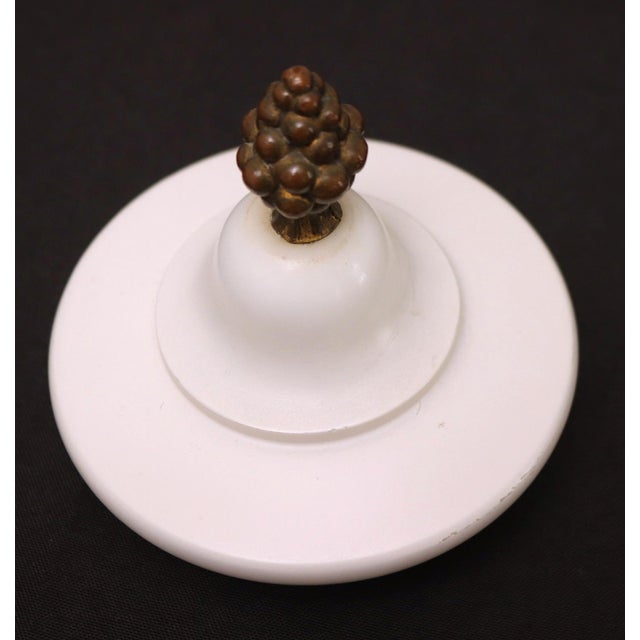 White Antique French Neoclassical Marble Cassolette Urn For Sale - Image 8 of 12