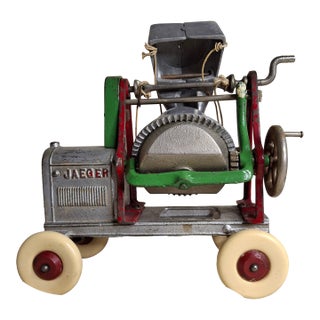 Antique Kenton Jaeger Cement Mixer XL Largest Series Cast Iron & Aluminum Toy For Sale