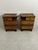 Art Deco Wood and Marble Bedside Tables, 1940s, Set of 2 For Sale - Image 10 of 14