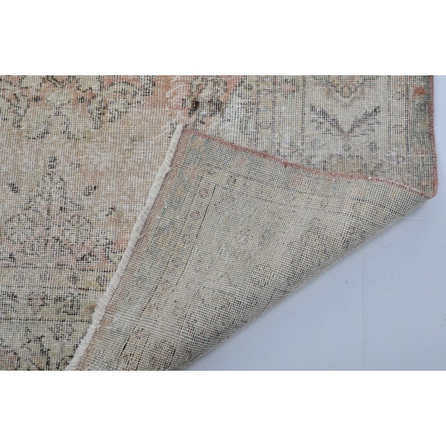 1950s Oushak Wool Area Carpet For Sale - Image 9 of 9