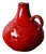 Brutalist Red Vase by Horst Montanus and Günter Remy, 1960s For Sale