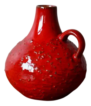 Brutalist Red Vase by Horst Montanus and Günter Remy, 1960s
