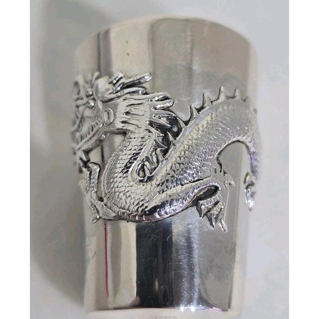 Antique Late 19th Century Chinese Export Silver Beaker from Tuck Chang & Co. For Sale - Image 10 of 18