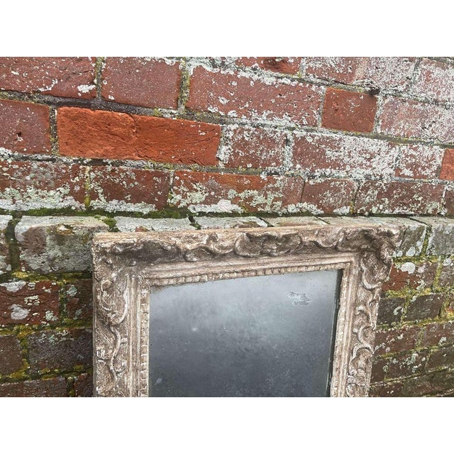 Antique 19th Century French Ornate Painted Mirror For Sale - Image 4 of 7