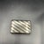 Sexy little 70’s silver plate diagonal stripes wood box! Perfect for paperclips on a desk.. Lovely for a dressing table,...