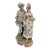Large Continental Victorian Porcelain Courting Couple Figures 19th C. For Sale
