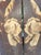 Art Nouveau Antique Arts & Crafts Carved & Pyrographic Iris Umbrella Stand, C. 1910 For Sale - Image 3 of 9