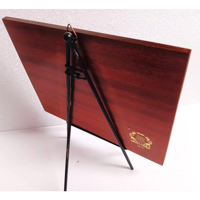 1970s Sorrento's Wood Inlay (Intarsio) Mid-Century Modern Landscape Picture For Sale - Image 9 of 17