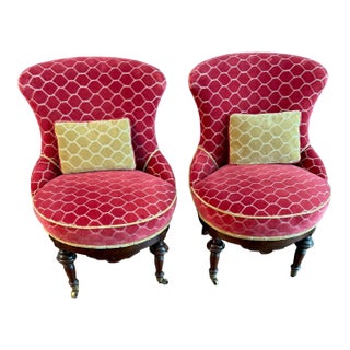 2 Slipper Chairs From the 1800s For Sale