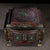 1970s Wood Jewelry Box With Dragon & Phoenix Carving and Gemstone Inlay For Sale - Image 4 of 10