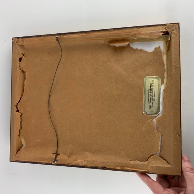 Vintage Original Art Watercolor Landscape Signed Cruz Prisca Church Taxco Mexico For Sale - Image 4 of 7